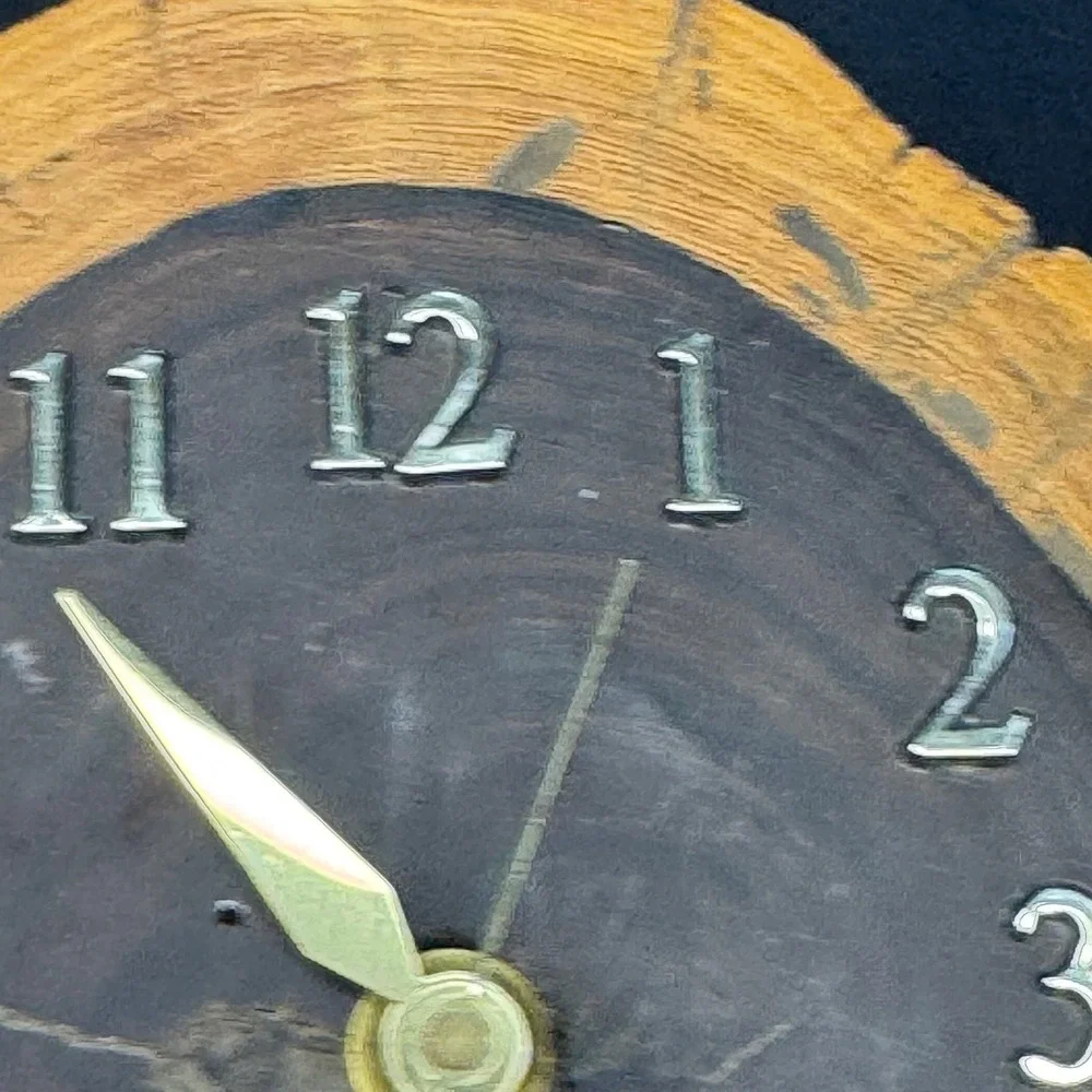 Mirland Albiston Wood Slice Clock‎ Wall Decor Rustic Hand Crafted Quartz 6